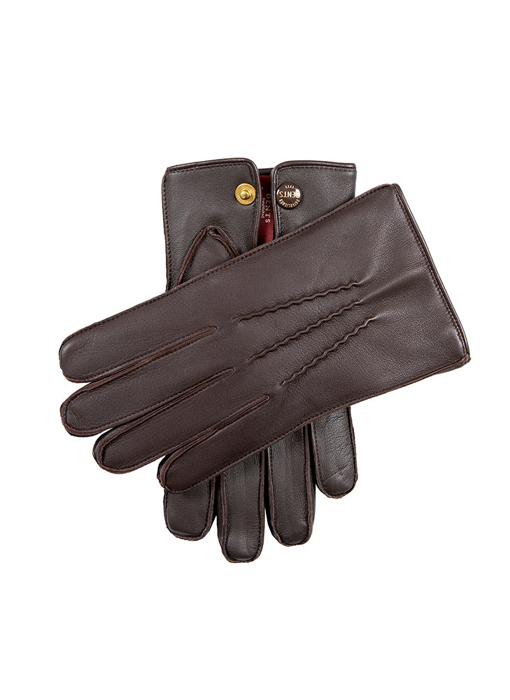 Hengrave | Men's Fur Lined Touchscreen Leather Gloves | Dents