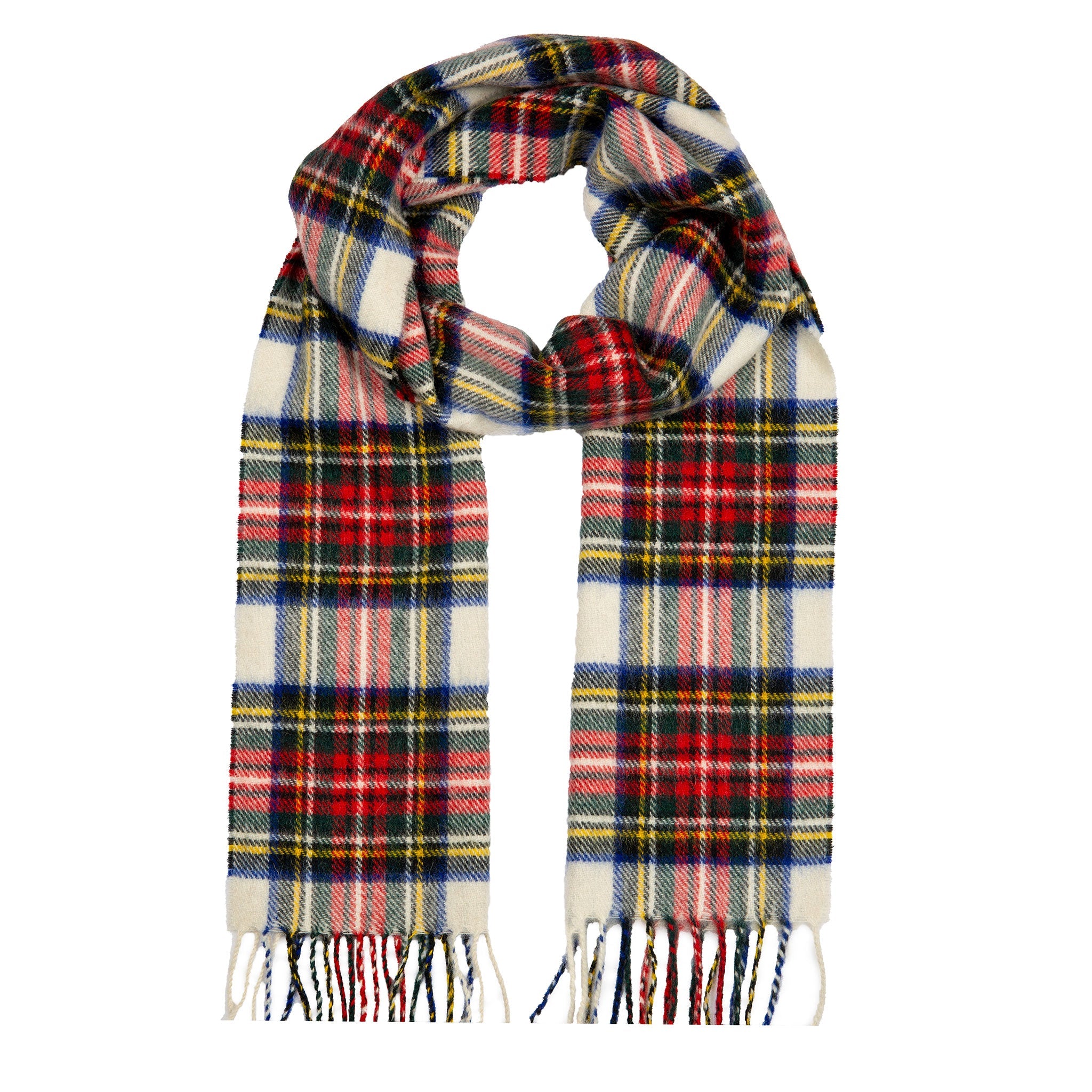 Cashmere Scottish Plaid Design Wool Shawl Scarf - Winter Clothes