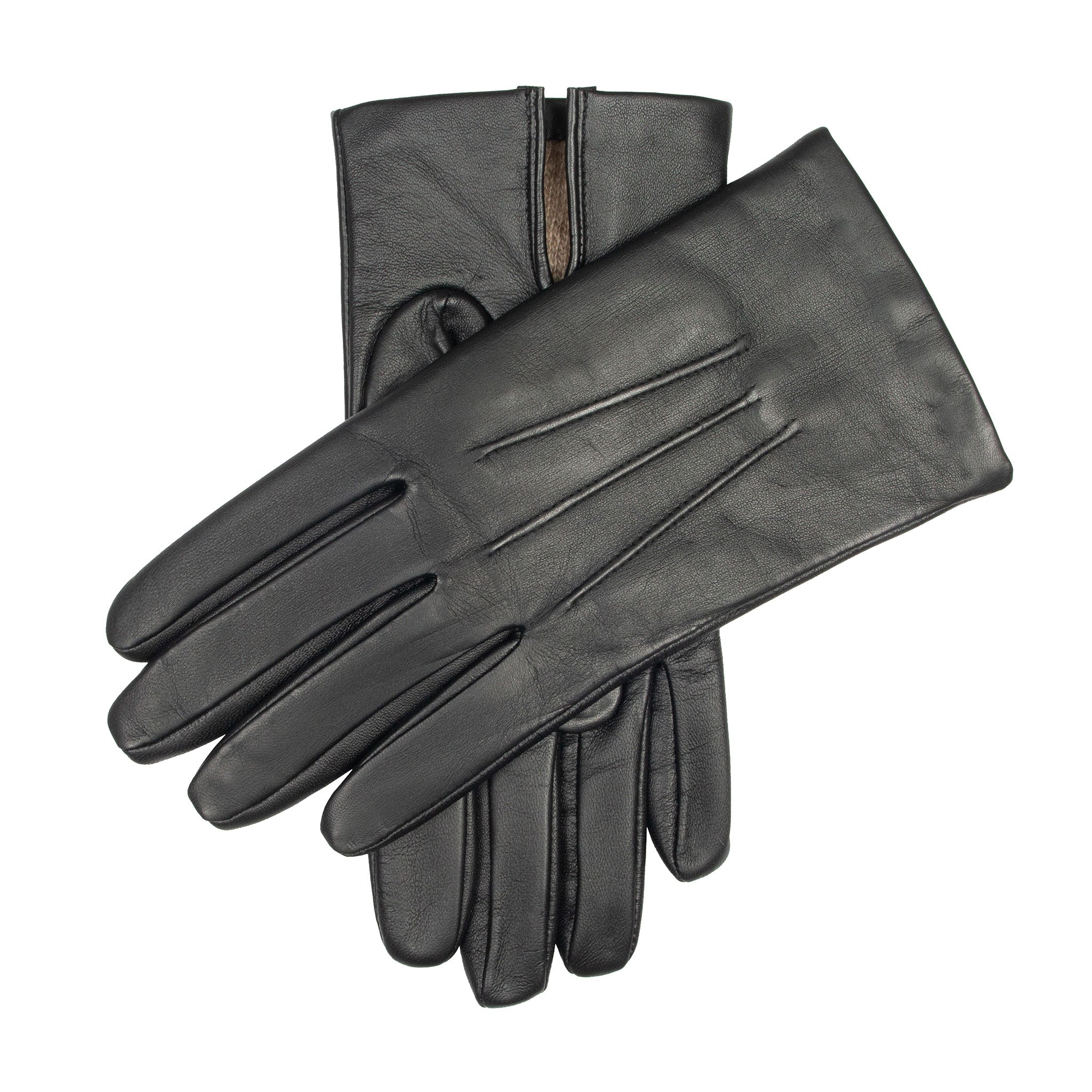 Dents Gloves BATH レザー×カシミヤグローブ Men's Touchscreen Three-Point Cashmere-Lined Leather Gloves | Dents