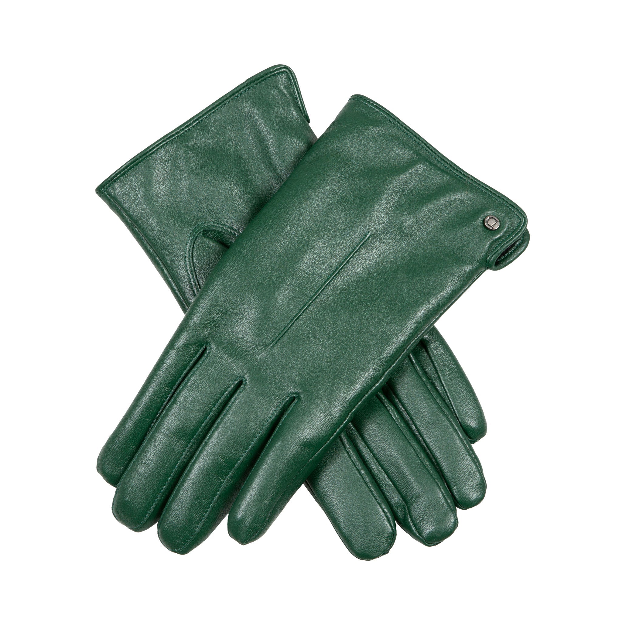 Damen Touchscreen Einpunkt Kunstfellgefütterte Lederhandschuhe