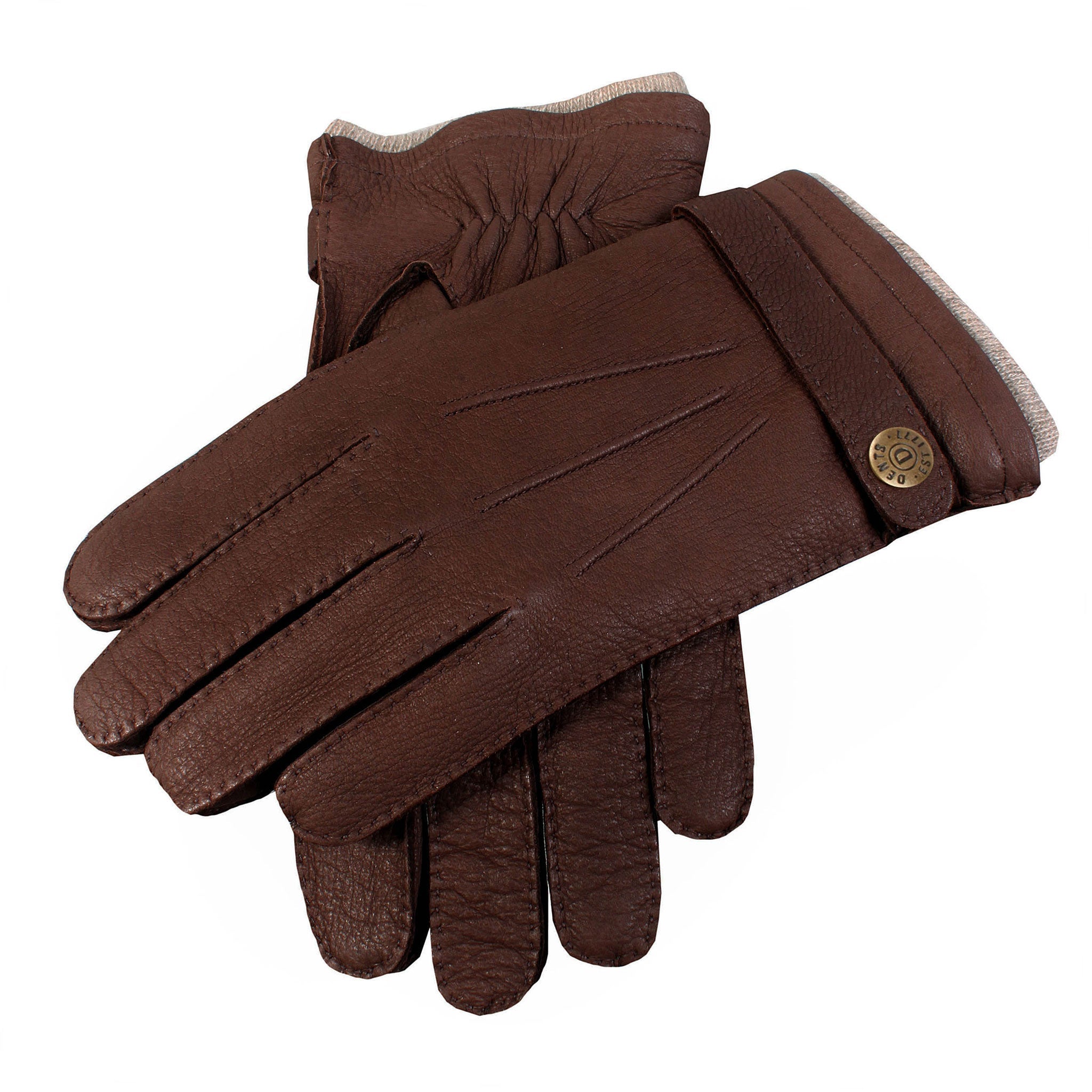 Gloucester | Men's Cashmere Lined Deerskin Leather Gloves | Dents