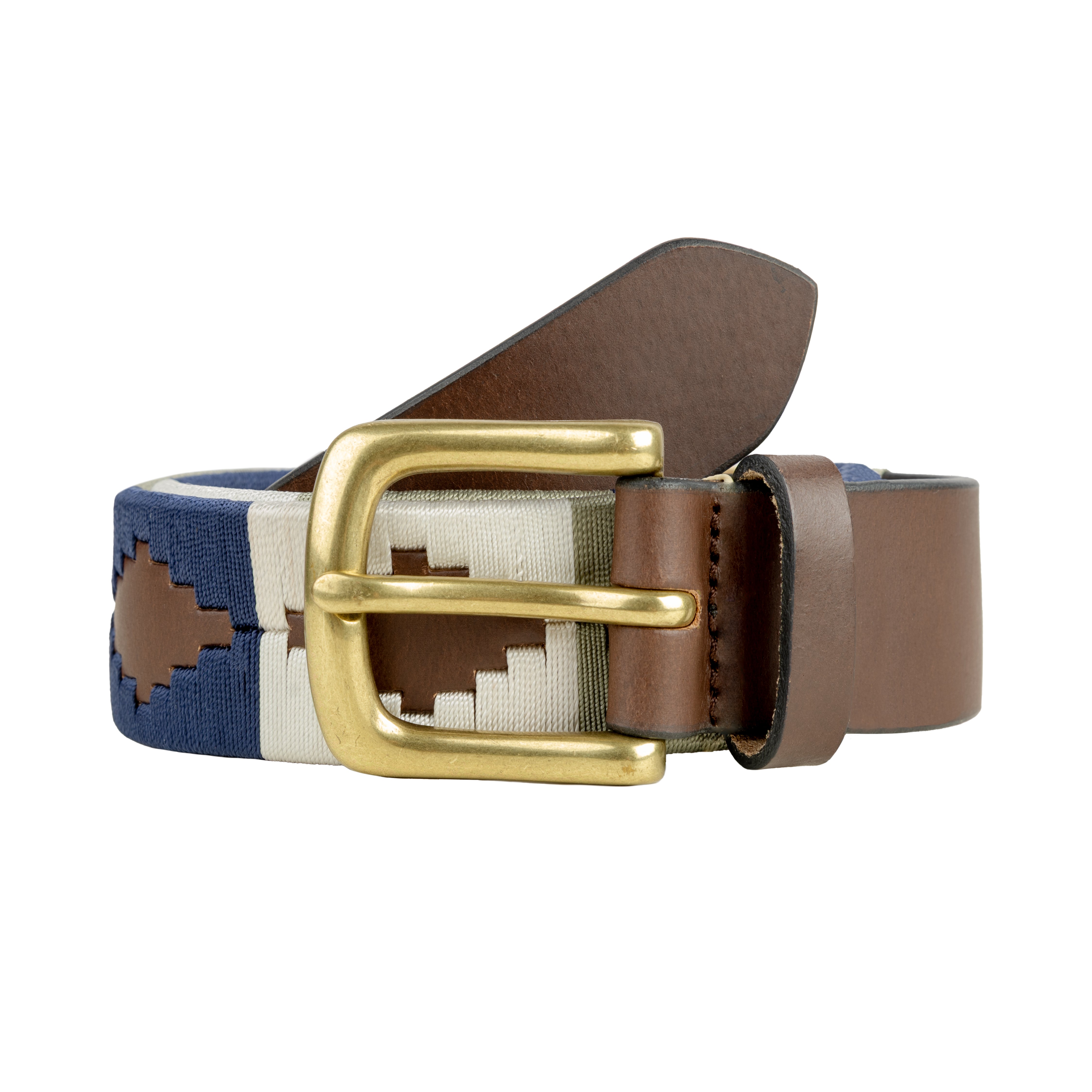 1326 Interchangeable Hand-stitched Polo Belt- Crafted From Full-grain WeavingCraft casual argentine leather polo belt for mens  main image 2