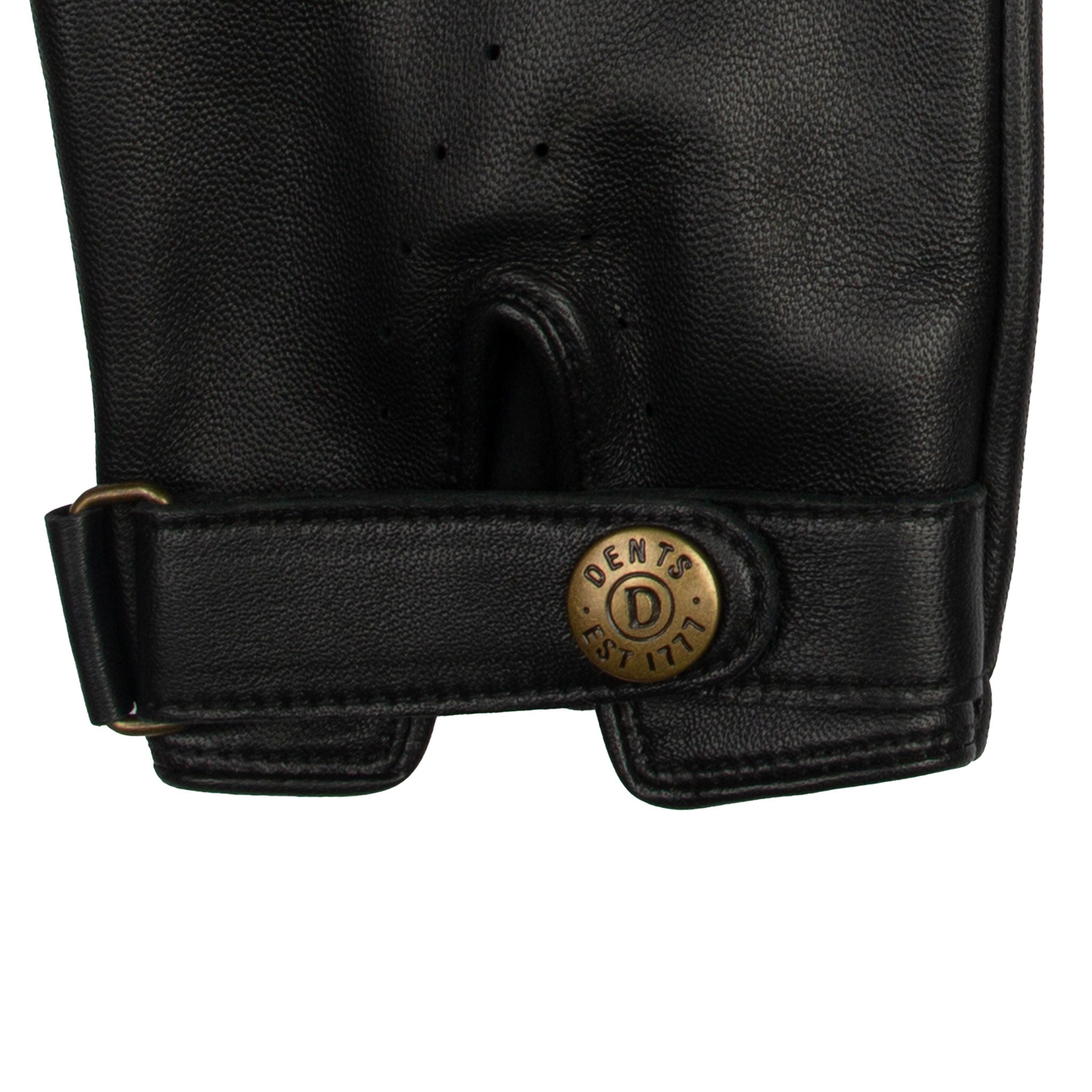 Gants En Cuir Noir DENTS 1777 - Taille 8 - Neuf Avec Étiquettes - Paire De Qualité
