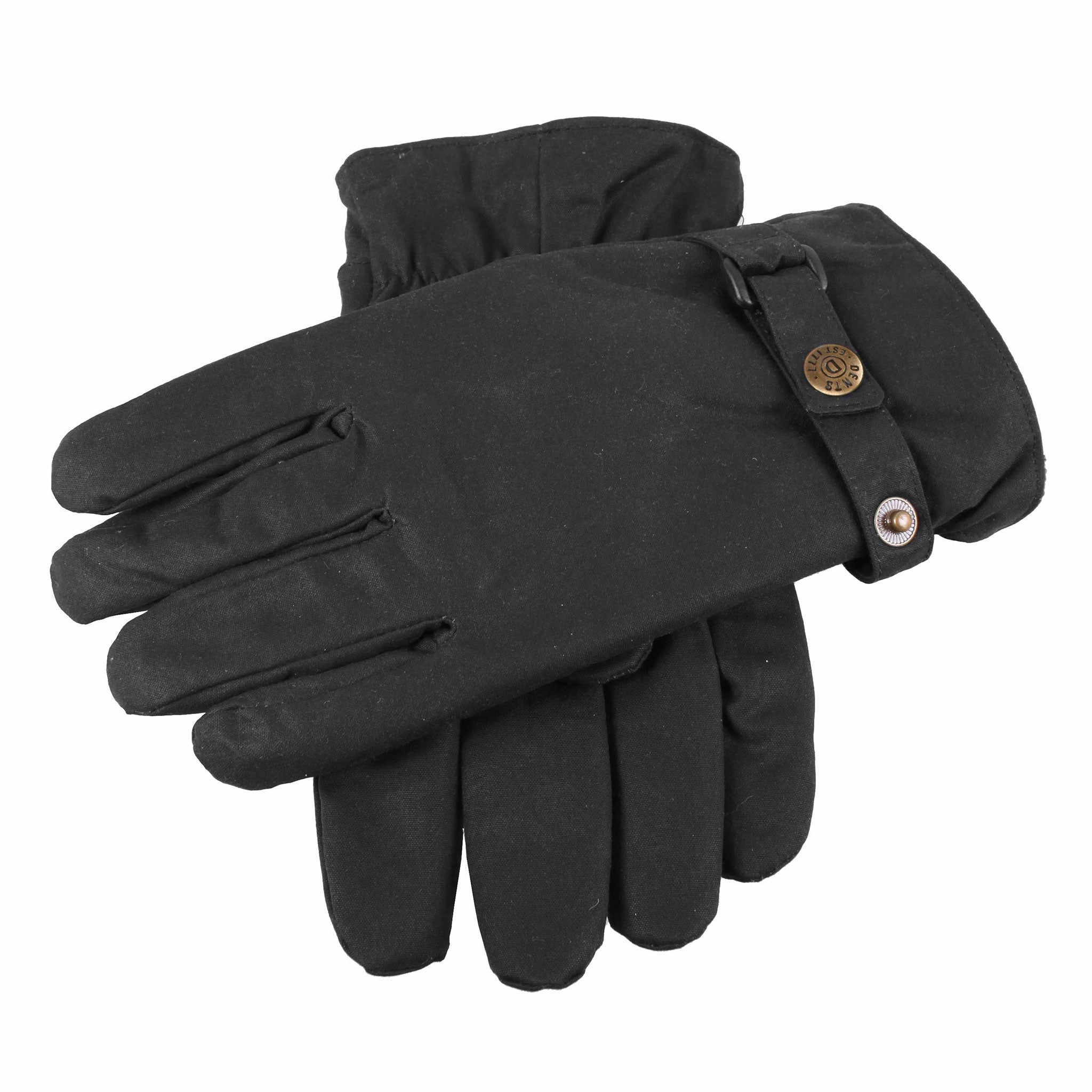 Men's Fleece-Lined Waxed Cotton Gloves | Dents