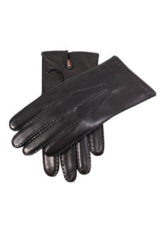 Men's Handsewn Three-Point Cashmere-Lined Shorter Finger Leather Gloves