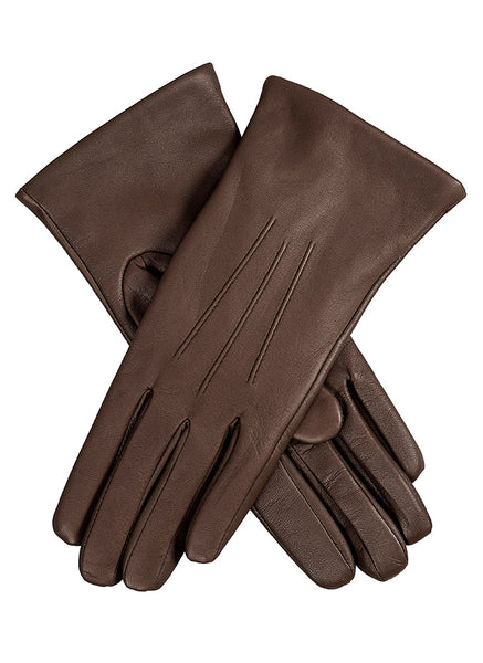 Touchscreen Classic Driving Gloves Brown - Handmade in Italy 7 - Xs