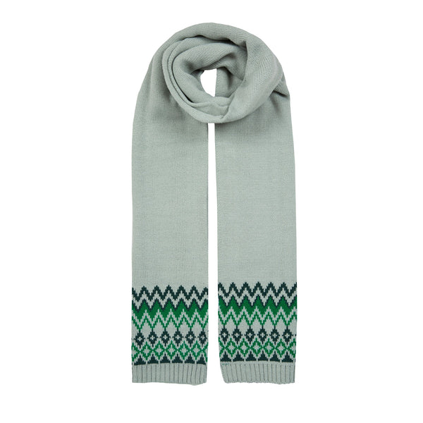 WOMENS KNITTED SCARF EMERALD