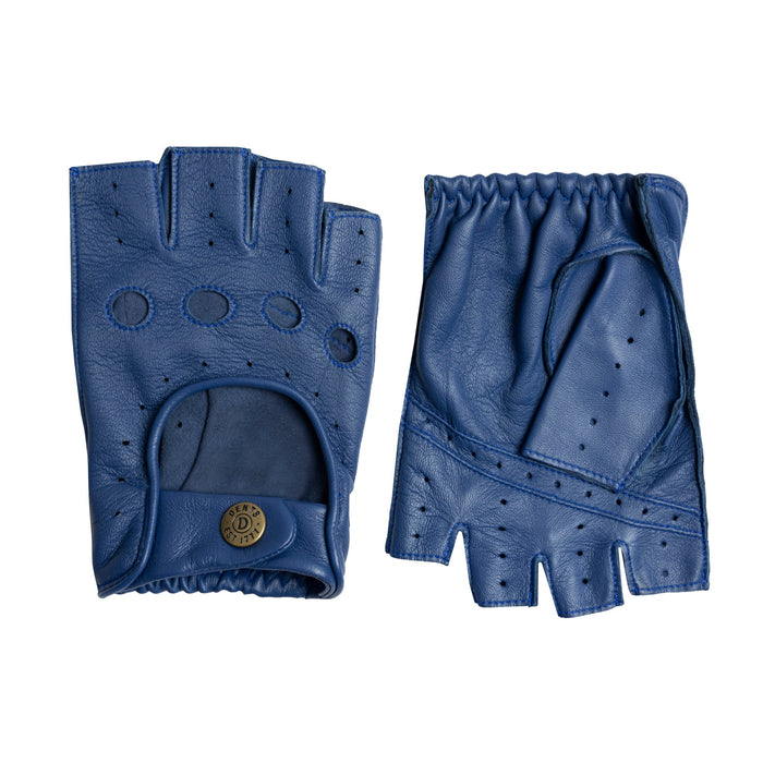 Herren fingerlose Lederfahrhandschuhe