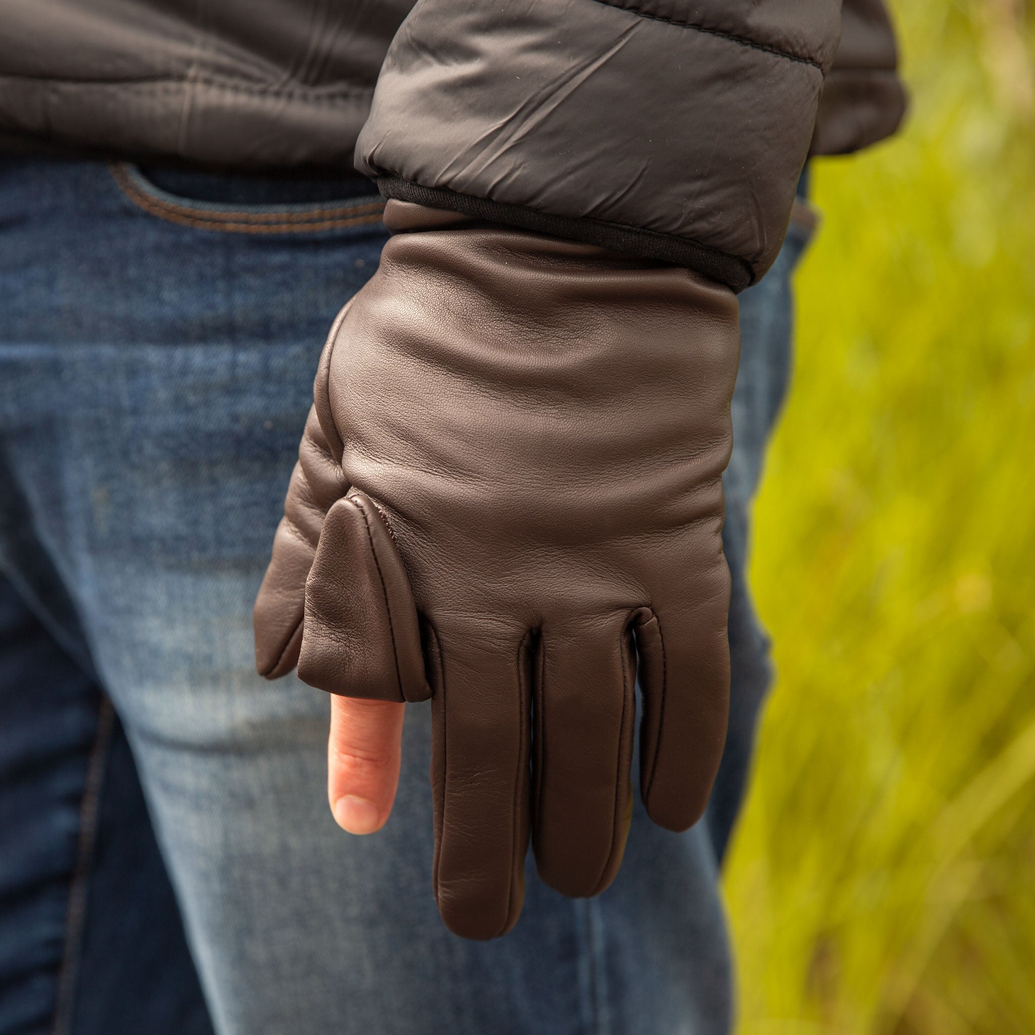 Speyside Water Resistant Leather Shooting Gloves Dents