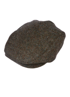Men's Abraham Moon Herringbone Tweed Flat Cap