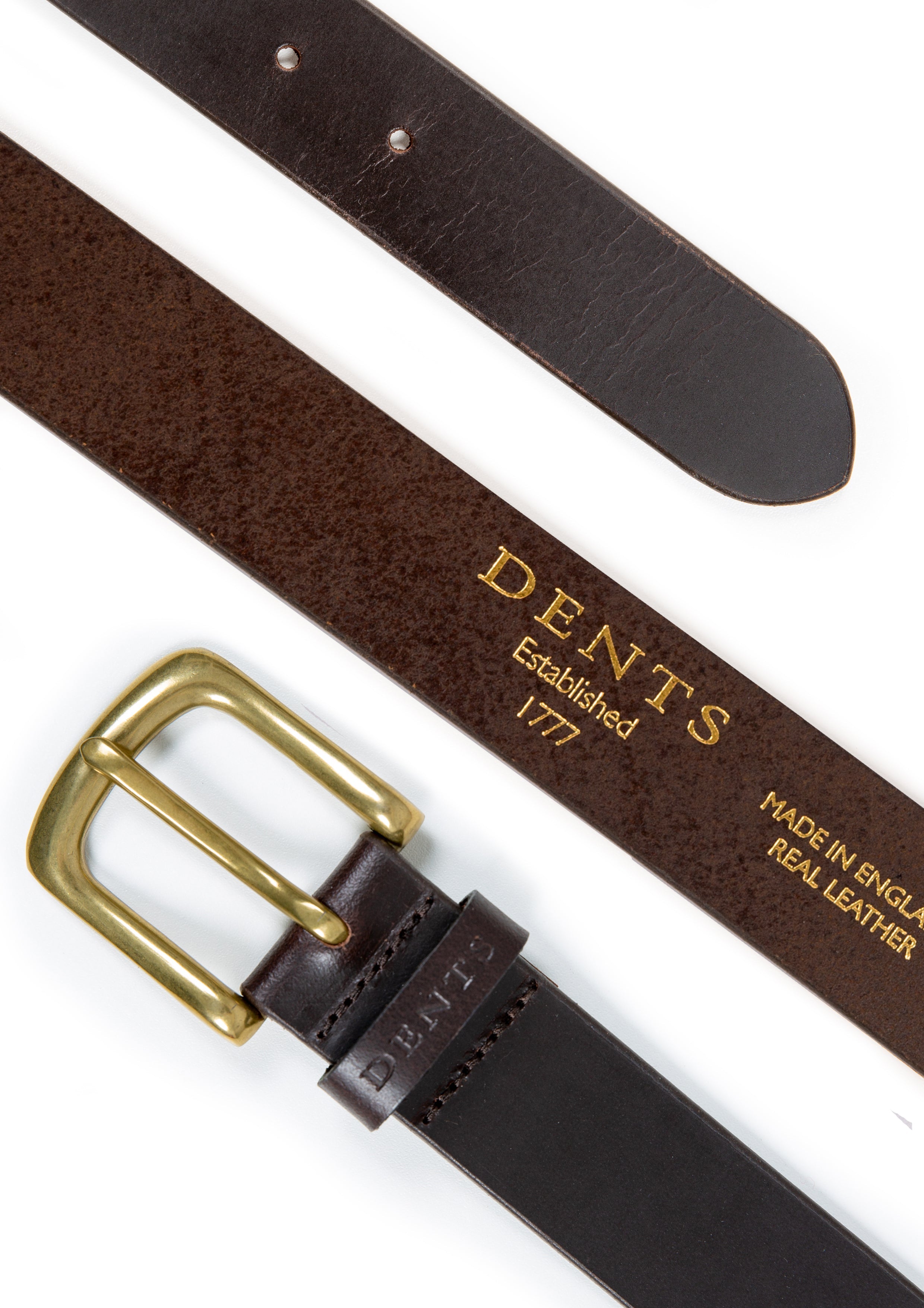  Men's Genuine Leather Belt, Full Grain Belt
