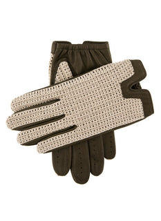 Men's Heritage Crochet-Back Leather Driving Gloves