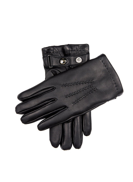 Men’s Heritage Three-Point Cashmere-Lined Leather Gloves