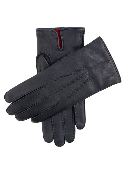 Men's Heritage Handsewn Three-Point Cashmere-Lined Leather Gloves