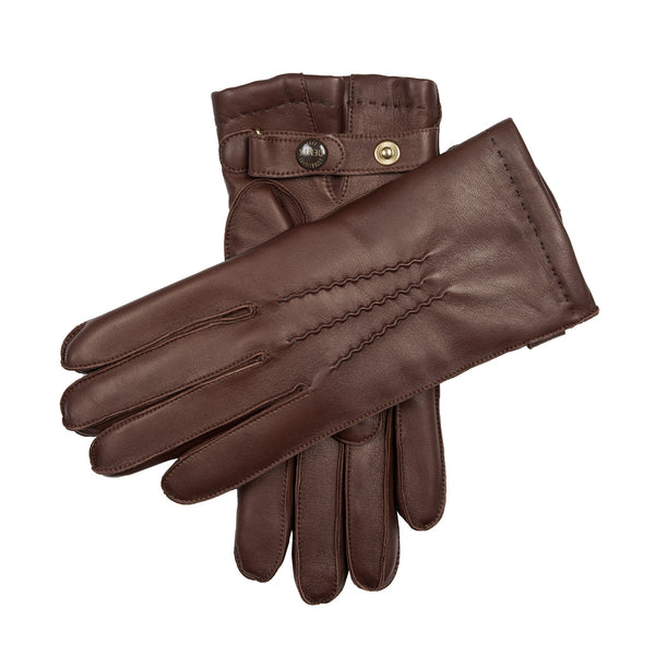 Men’s Heritage Three-Point Lambskin-Lined Leather Gloves