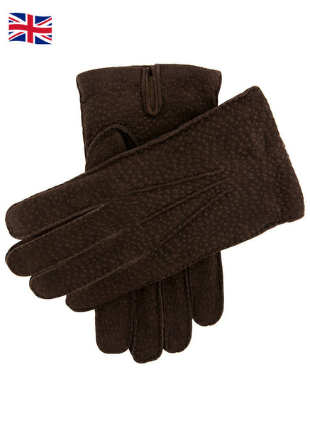 Men's Heritage Handsewn Cashmere-Lined Carpincho Leather Gloves