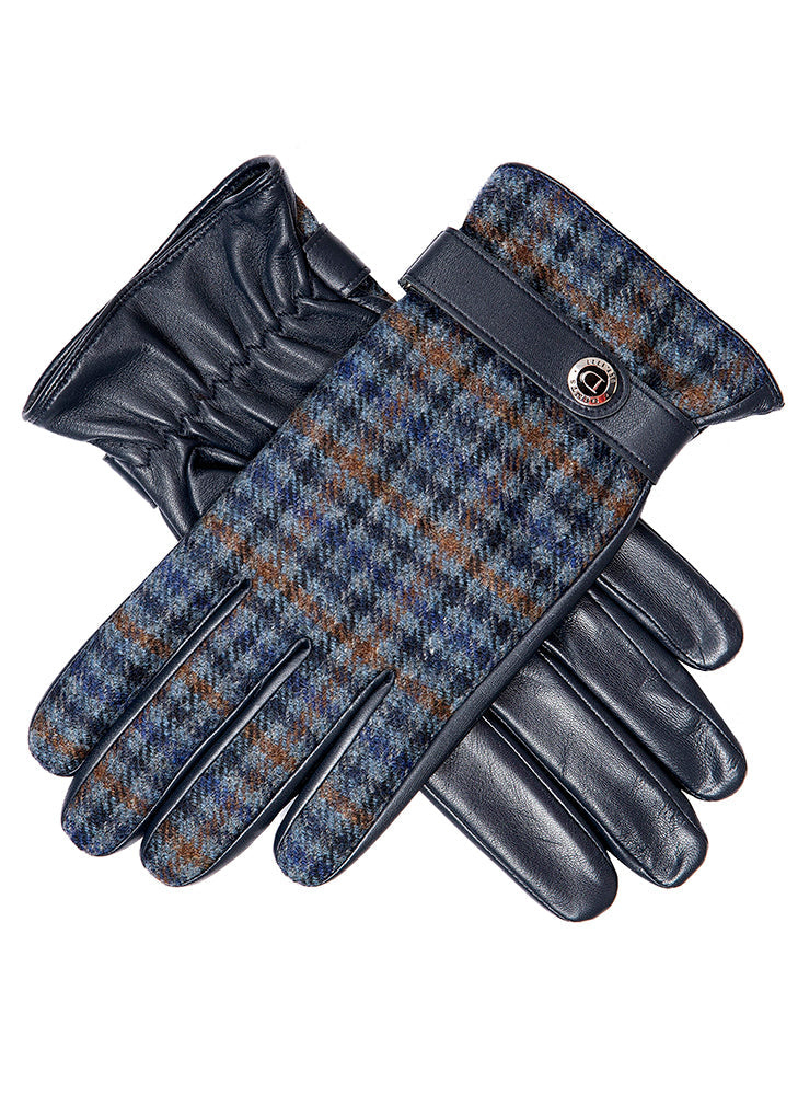 Men's Heritage Cashmere-Lined Abraham Moon Tweed and Leather