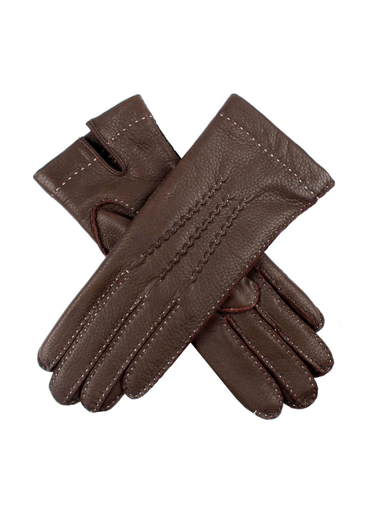 Women's Leather Gloves, Fur Lined, Brown, Women's Gloves