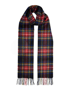 Heritage Tartan Check Cashmere Scarf with Tassels