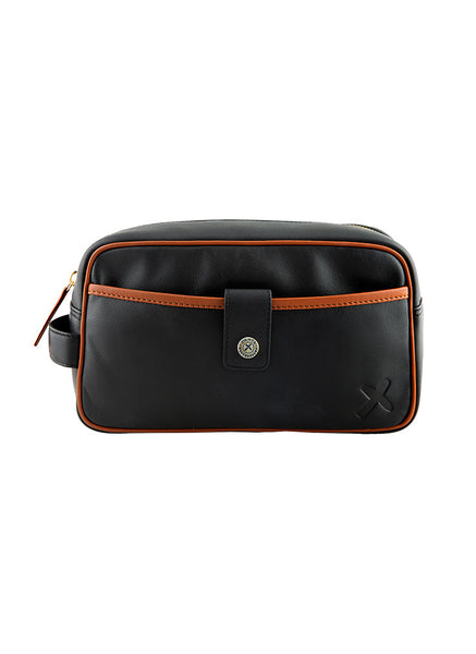 Men's The Suited Racer Smooth Nappa Leather Wash Bag
