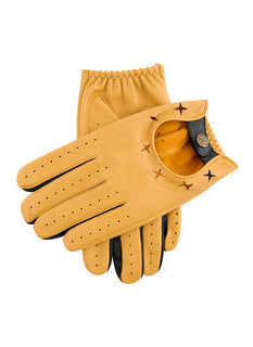 Men's The Suited Racer Two-Colour Leather Driving Gloves