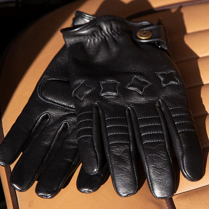 handschuhe island Copper Island | The Suited Racer x Dents Kaschmirgefütterte Lederfahrhandschuhe