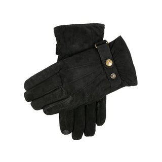 Men’s Touchscreen Water-Resistant Three-Point Suede Gloves