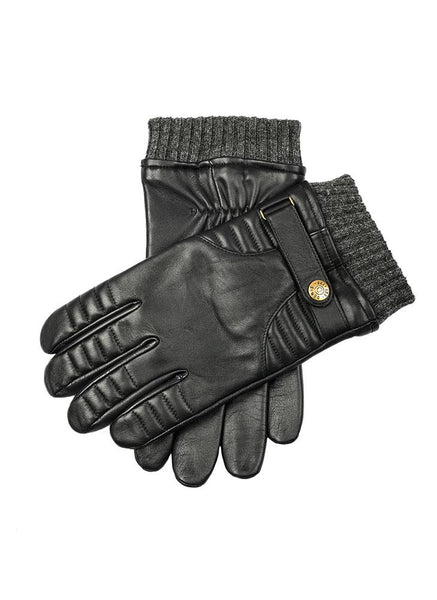 Men's Touchscreen Leather Gloves with Stitch Detail | Dents