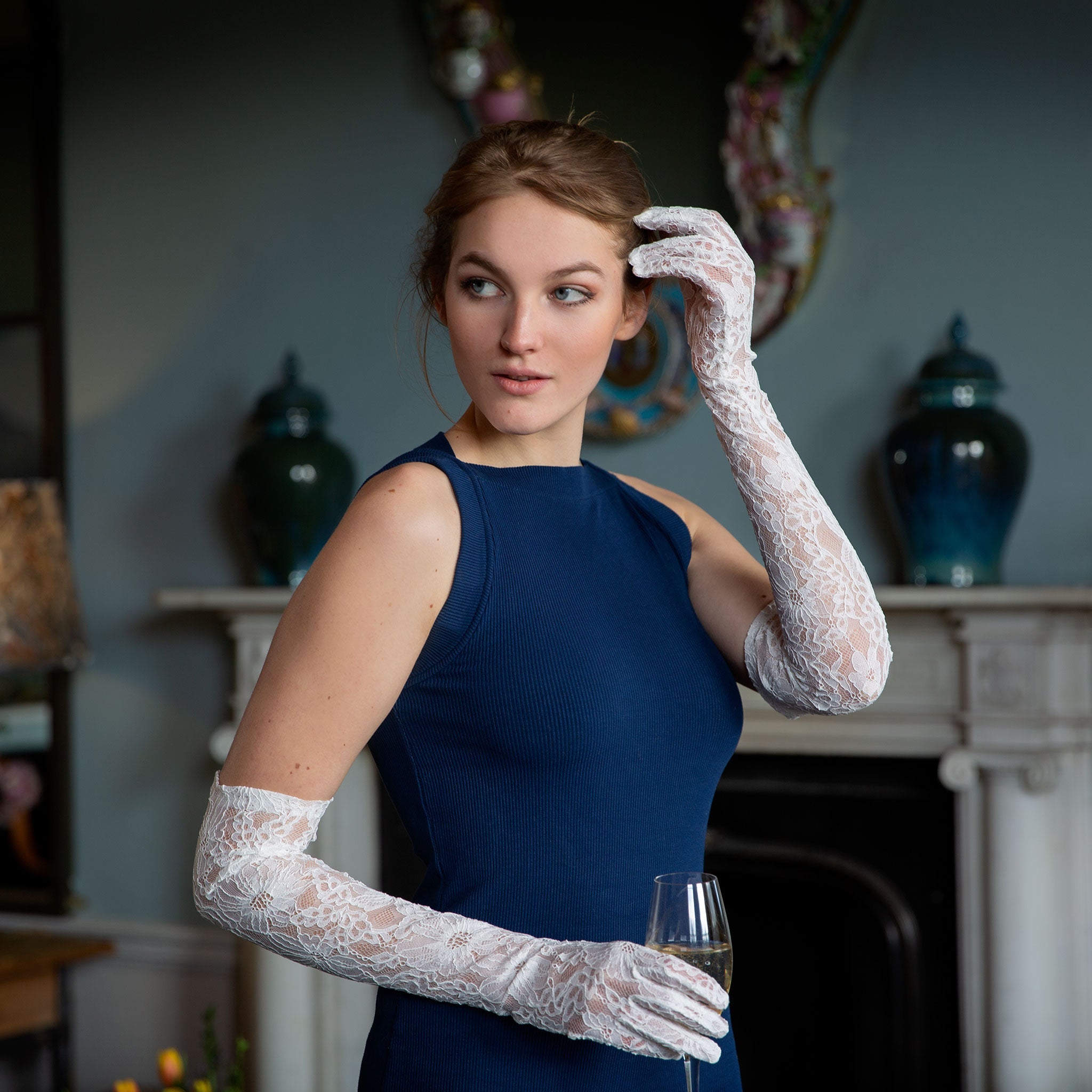 Women's Long Opera Lace Gloves | Dents Women's Long Opera Lace Gloves | Dents